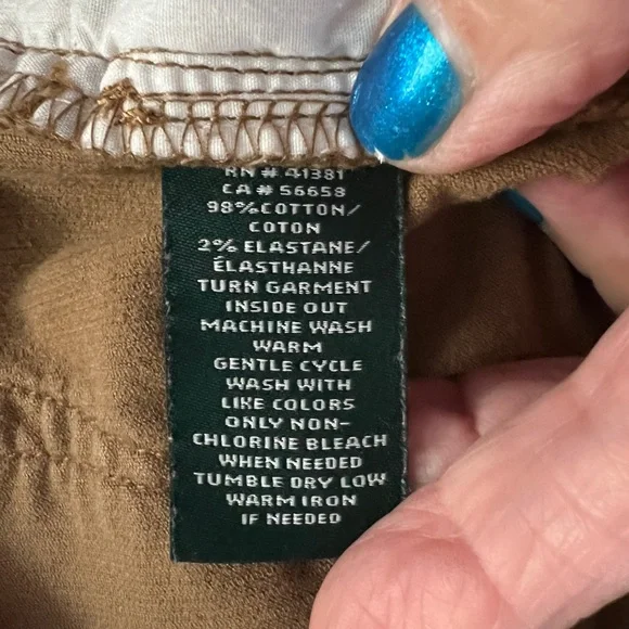 Lauren Classic Straight Corduroy Pants, size 12 - EUC - Picture 6 of 7